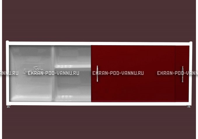 Экран с полочкой - Бордо – купить по цене 6880 руб. в интернет-магазине в городе Иваново картинка 1