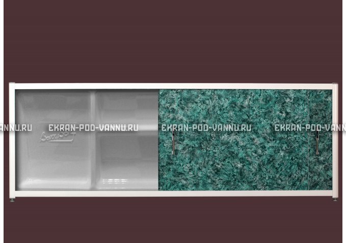 Экран с полкой - Малахит – купить по цене 6280 руб. в интернет-магазине в городе Иваново картинка 1