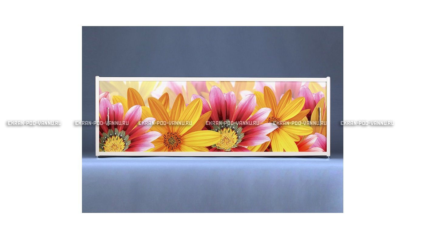 Раздвижной ФОТО экран - Flowers – купить по цене 8500 руб. в интернет-магазине в городе Иваново картинка 6