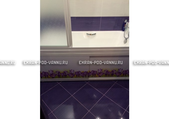 Экран на роликах EUROPLEX  Ирисы – купить по цене 12400 руб. в интернет-магазине в городе Иваново картинка 4