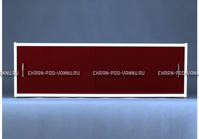 Раздвижной экран EUROPLEX Комфорт бордовый – купить по цене 7150 руб. в интернет-магазине в городе Иваново картинка 1