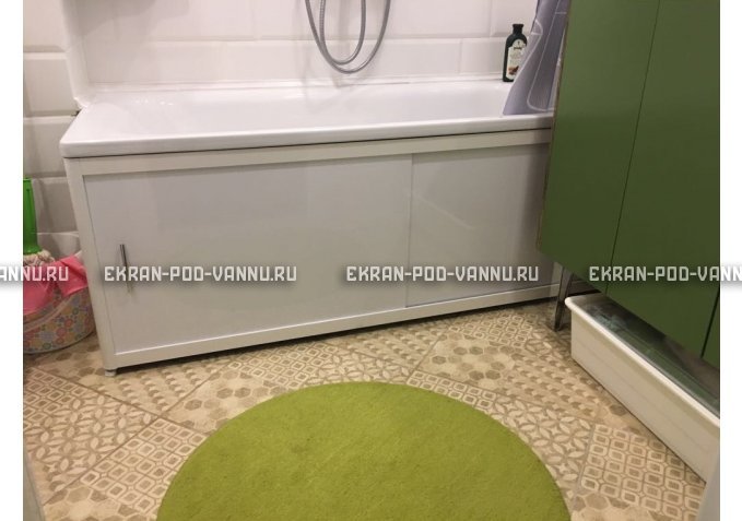 Раздвижной экран EUROPLEX Комфорт белый – купить по цене 6400 руб. в интернет-магазине в городе Иваново картинка 1