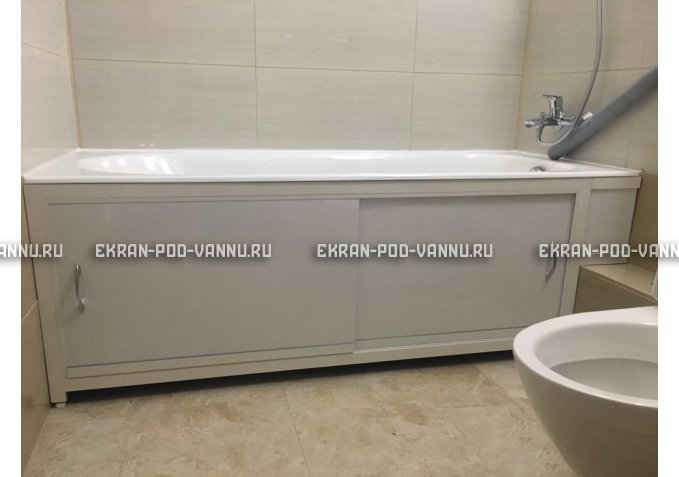 Экран  EUROPLEX Роликс белый с вставкой – купить по цене 10400 руб. в интернет-магазине в городе Иваново картинка 4