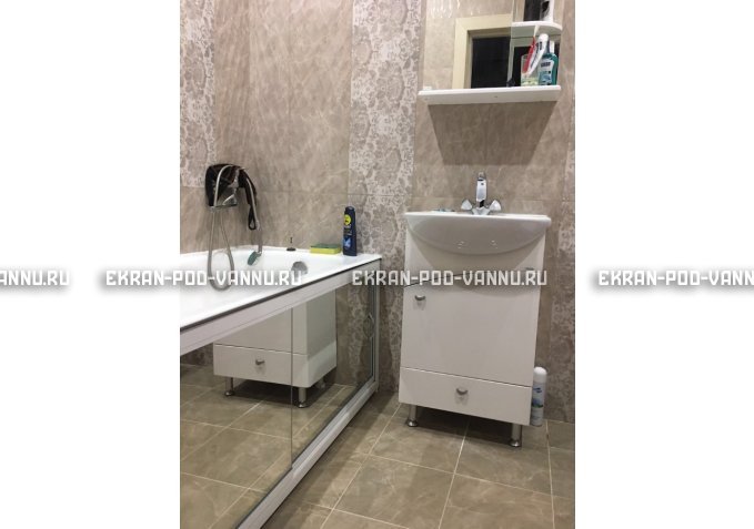 Раздвижной экран EUROPLEX Роликс Зеркальный – купить по цене 9700 руб. в интернет-магазине в городе Иваново картинка 5