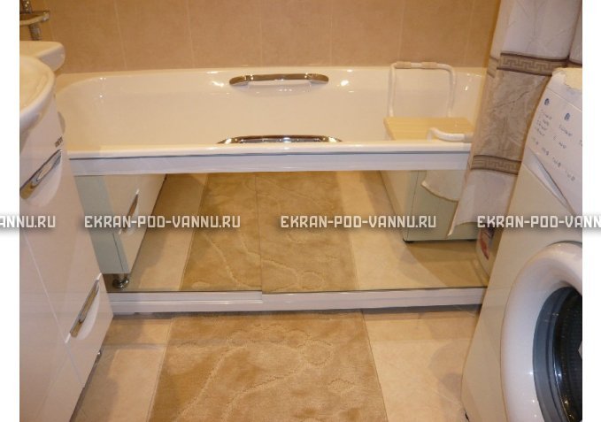 Раздвижной экран EUROPLEX Роликс Зеркальный – купить по цене 9700 руб. в интернет-магазине в городе Иваново картинка 3