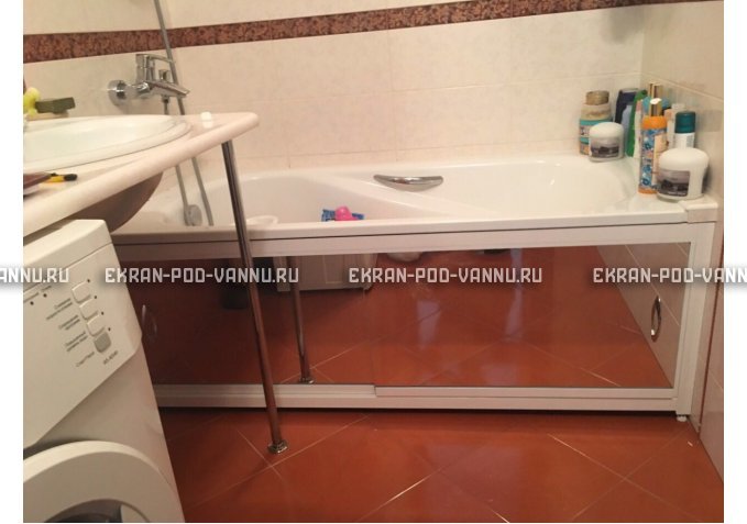 Раздвижной экран EUROPLEX Роликс Зеркальный – купить по цене 9700 руб. в интернет-магазине в городе Иваново картинка 10