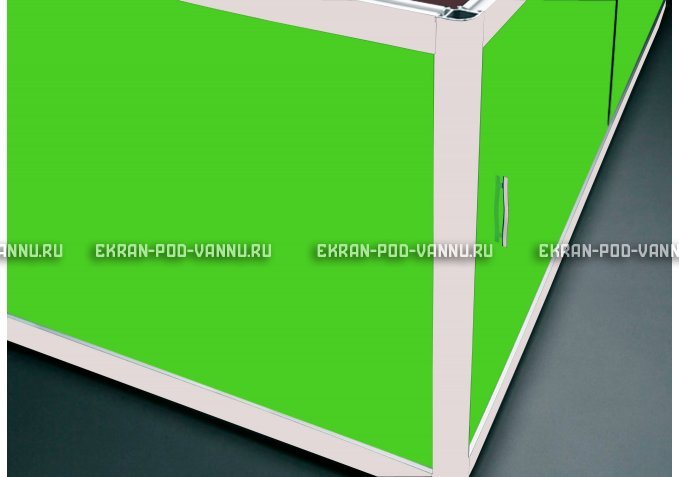 Торцевой экран EUROPLEX Комфорт салатовый – купить по цене 8760 руб. в интернет-магазине в городе Иваново картинка 1