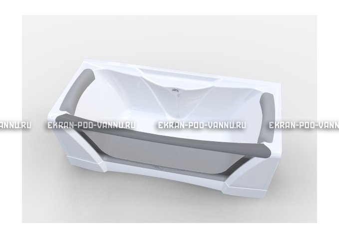 Прозрачная ванна 1MarKa Dolce Vita 180x80 – купить по цене 43200 руб. в интернет-магазине в городе Иваново картинка 2