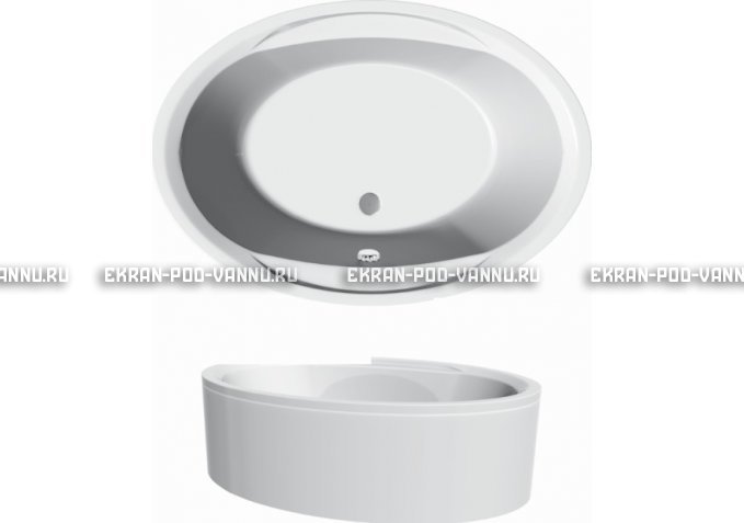 Акриловая ванна Vayer Opal 180x120 – купить по цене 33850 руб. в интернет-магазине в городе Иваново картинка 3