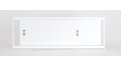Экран из МДФ EMMY Монро 170 белый в алюминиевой раме – купить по цене 5800 руб. в интернет-магазине в городе Иваново картинка 53