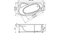 Акриловая ванна 1MarKa Gracia 150x94 – купить по цене 19400 руб. в интернет-магазине в городе Иваново картинка 17