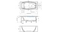 Отрезная ванна 1MarKa Pragmatika 173-155х75 см  – купить по цене 15450 руб. в интернет-магазине в городе Иваново картинка 25