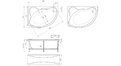 Акриловая ванна 1MarKa Catania 150x100 – купить по цене 17050 руб. в интернет-магазине в городе Иваново картинка 13